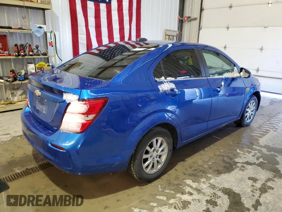 2019 Chevrolet Sonic LT z VIN 1G1JD5SB0K4118610, wystawiony jako Copart lot #47922175 z przebiegiem 105 533 mil mil oraz Czysty tytuł • Clean title. Historia ofert i sprzedaży dostępna na DreamBid. Obrazek 3.