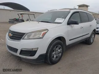 2017 Chevrolet Traverse LS with VIN 1GNKRFKD7HJ200002, listed as a IAAI auction lot 41889411 with 160,266 mi miles. Bid and sale history available at carsss.com. Image 2.