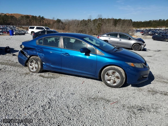 2015 Honda Civic Sedan LX with VIN 2HGFB2F57FH519071, listed as a Copart auction lot 88987135 with 80,397 mi miles and Salvage Title. Bid and sale history available at carsss.com. Image 4.