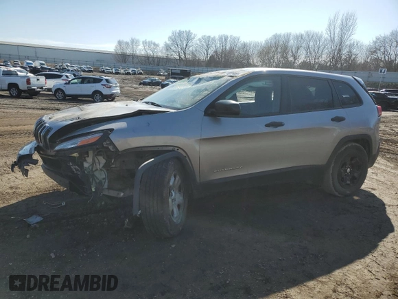 2017 Jeep Cherokee Sport with VIN 1C4PJMAB7HW630500, listed as a Copart auction lot 50075905 with 103,623 mi miles and Clean Title. Bid and sale history available at carsss.com. Image 1.