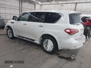 2017 Infiniti QX80 z VIN JN8AZ2NC9H9430498, wystawiony jako IAAI lot #41579847 z przebiegiem 133 321 mil mil oraz . Historia ofert i sprzedaży dostępna na DreamBid. Obrazek 3.