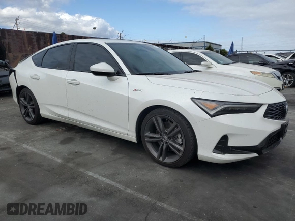 2024 Acura Integra w/A-Spec Package with VIN 19UDE4H31RA007976, listed as a Copart auction lot 53401235 with 21,486 mi miles and Salvage title. Bid and sale history available at DreamBid. Image 4.