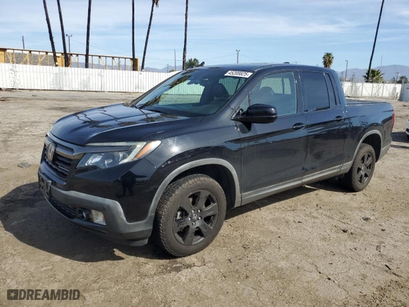 2018 Honda Ridgeline Black Edition with VIN 5FPYK3F83JB002704, listed as a Copart auction lot 45208825 with 90,103 mi miles and Salvage Title. Bid and sale history available at carsss.com. Image 1.