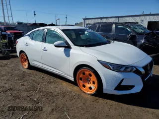 2021 Nissan Sentra SV with VIN 3N1AB8CV6MY263418, listed as a Copart auction lot 46242745 with 56,746 mi miles and Salvage Title. Bid and sale history available at carsss.com. Image 4.