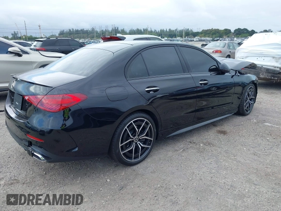 2024 Mercedes-Benz C 300 with VIN W1KAF4GBXRR231973, listed as a IAAI auction lot 41324526 with Not Provided miles and . Bid and sale history available at DreamBid. Image 4.