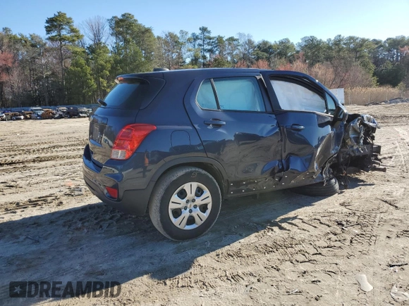 2019 Chevrolet Trax LS with VIN 3GNCJKSBXKL177964, listed as a Copart auction lot 49544625 with 86,476 mi miles and Salvage Title. Bid and sale history available at carsss.com. Image 3.