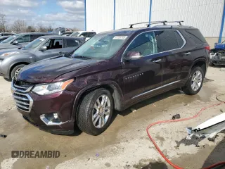 2021 Chevrolet Traverse High Country z VIN 1GNEVNKW7MJ252339, wystawiony jako Copart lot #47256785 z przebiegiem 70 788 mil mil oraz Szkoda całkowita • Salvage title. Historia ofert i sprzedaży dostępna na DreamBid. Obrazek 1.