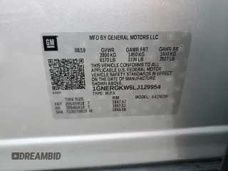 2020 Chevrolet Traverse LT Cloth with VIN 1GNERGKW6LJ129954, listed as a Copart auction lot 76847314 with Not Provided miles and Non Repairable. Bid and sale history available at carsss.com. Image 14.