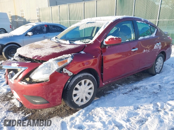 2018 Nissan Versa Sedan SV with VIN 3N1CN7AP8JL857838, listed as a IAAI auction lot 41330772 with 79,591 mi miles. Bid and sale history available at carsss.com. Image 2.