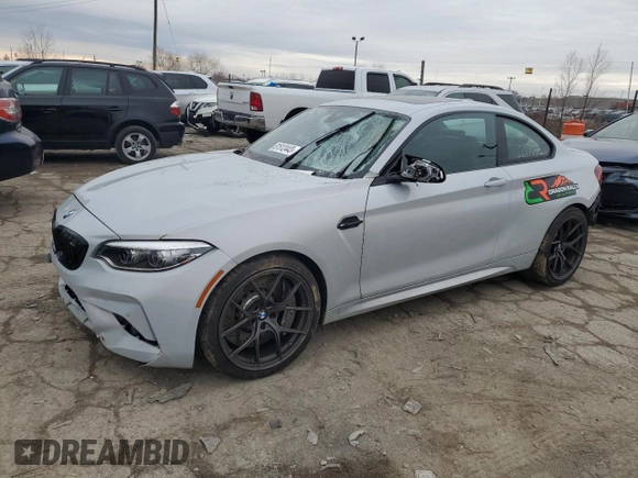 2021 BMW M2 Competition with VIN WBS2U7C08M7J70601, listed as a Copart auction lot 81512443 with 11,570 mi miles. Bid and sale history available at carsss.com. Image 1.