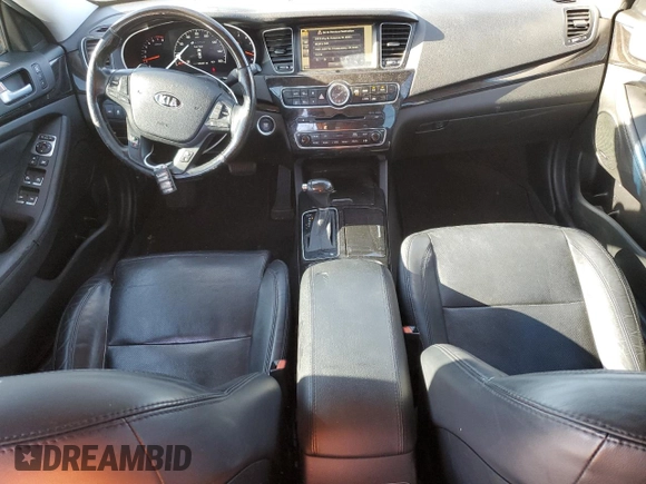2015 Kia Cadenza Premium with VIN KNALN4D78F5182021, listed as a Copart auction lot 82618144 with 130,251 mi miles and Salvage Title. Bid and sale history available at carsss.com. Image 8.