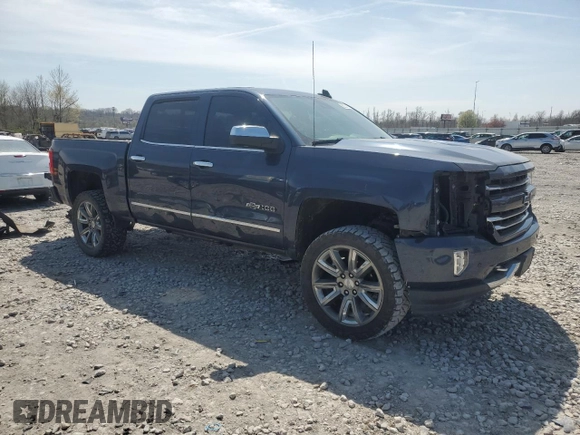2018 Chevrolet Silverado 1500 LTZ with VIN 3GCUKSEC5JG431277, listed as a Copart auction lot 50258025 with 85,279 mi miles and Salvage Title. Bid and sale history available at DreamBid. Image 4.