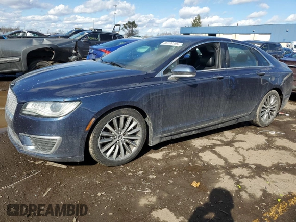 2017 Lincoln MKZ Hybrid Select with VIN 3LN6L5LUXHR624876, listed as a Copart auction lot 46124195 with 108,499 mi miles and Clean title. Bid and sale history available at DreamBid. Image 1.