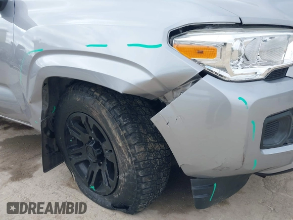 2021 Toyota Tacoma SR with VIN 5TFAX5GN7MX192500, listed as a IAAI auction lot 41674939 with 33,608 mi miles and . Bid and sale history available at DreamBid. Image 6.