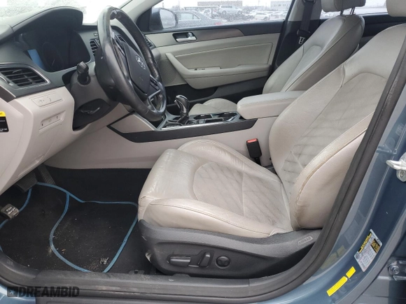 2015 Hyundai Sonata 2.4L Sport with VIN 5NPE34AF6FH107413, listed as a Copart auction lot 43943865 with 0 mi miles and Salvage Title. Bid and sale history available at carsss.com. Image 7.