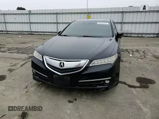 2015 Acura TLX V6 Advance with VIN 19UUB2F7XFA004587, listed as a Copart auction lot 86142474 with 0 mi miles and Salvage Title. Bid and sale history available at carsss.com. Image 11.