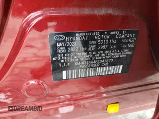 2023 Hyundai Ioniq 6 SEL z VIN KMHM34AA4PA047670, wystawiony jako Copart lot #45390085 z przebiegiem 17 991 mil mil oraz Szkody całkowita. Historia ofert i sprzedaży dostępna na DreamBid. Obrazek 12.