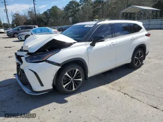 2021 Toyota Highlander XSE with VIN 5TDLZRBH3MS116161, listed as a Copart auction lot 45929985 with 39,557 mi miles and Salvage Title. Bid and sale history available at carsss.com. Image 1.