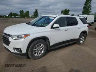 2018 Chevrolet Traverse LT Cloth z VIN 1GNEVGKW8JJ193325, wystawiony jako Copart lot #68620804 z przebiegiem Nie podano mil oraz Nie do naprawy • Non repairable. Historia ofert i sprzedaży dostępna na DreamBid. Obrazek 1.