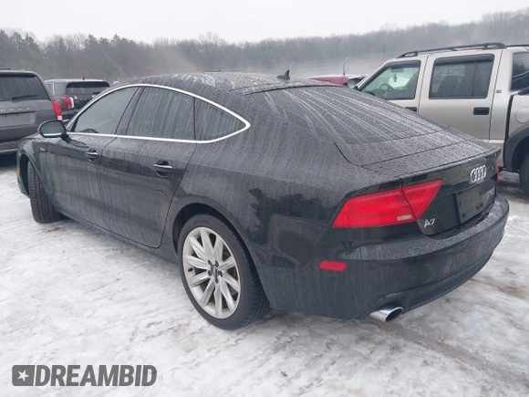 2013 Audi A7 Premium Plus with VIN WAUYGAFC1DN008541, listed as a IAAI auction lot 41193677 with 110,092 mi miles and . Bid and sale history available at DreamBid. Image 3.
