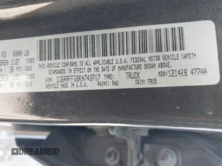 2019 Ram 1500 Big Horn z VIN 1C6RRFFG8KN743717, wystawiony jako IAAI lot #40321463 z przebiegiem 89 387 mil mil oraz . Historia ofert i sprzedaży dostępna na DreamBid. Obrazek 9.