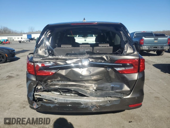 2022 Honda Odyssey Elite z VIN 5FNRL6H95NB055184, wystawiony jako Copart lot #49643595 z przebiegiem 50 574 mil mil oraz Szkoda całkowita • Salvage title. Historia ofert i sprzedaży dostępna na DreamBid. Obrazek 6.