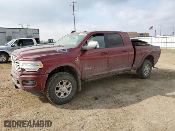 2019 Ram 2500 Laramie with VIN 3C6UR5NL3KG654990, listed as a Copart auction lot 40137264 with 45,200 mi miles and Salvage Title. Bid and sale history available at carsss.com. Image 1.
