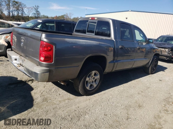 2005 Dodge Dakota SLT with VIN 1D7HE48K75S136211, listed as a Copart auction lot 78464004 with 229,707 mi miles and Salvage Title. Bid and sale history available at DreamBid. Image 3.