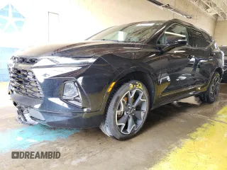 2020 Chevrolet Blazer RS z VIN 3GNKBERS8LS562074, wystawiony jako Copart lot #53485565 z przebiegiem 95 617 mil mil oraz Czysty tytuł • Clean title. Historia ofert i sprzedaży dostępna na DreamBid. Obrazek 1.