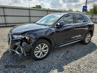 2021 Audi Q3 S line Premium with VIN WA1DECF34M1056104, listed as a Copart auction lot 65040445 with 73,556 mi miles and Salvage title. Bid and sale history available at DreamBid. Image 1.