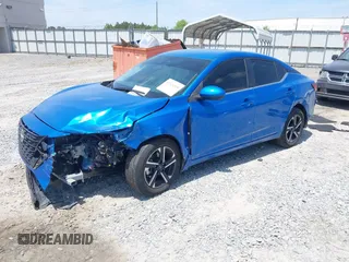 2024 Nissan Sentra SV with VIN 3N1AB8CV6RY343650, listed as a IAAI auction lot 42126890 with 22,633 mi miles and . Bid and sale history available at DreamBid. Image 2.