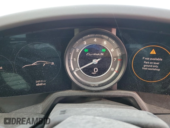 2022 Porsche 911 Turbo S z VIN WP0AD2A91NS255589, wystawiony jako Copart lot #60695644 z przebiegiem 6 562 mil mil oraz Nie do naprawy • Non repairable. Historia ofert i sprzedaży dostępna na DreamBid. Obrazek 9.