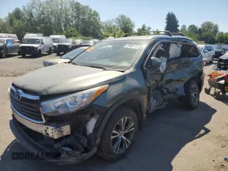 2016 Toyota Highlander XLE with VIN 5TDJKRFH7GS280877, listed as a Copart auction lot 66400115 with 114,874 mi miles and Clean title. Bid and sale history available at DreamBid. Image 1.