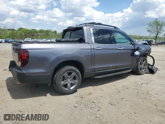 2021 Honda Ridgeline RTL-E z VIN 5FPYK3F79MB018627, wystawiony jako Copart lot #55635025 z przebiegiem 24 797 mil mil oraz Szkoda całkowita • Salvage title. Historia ofert i sprzedaży dostępna na DreamBid. Obrazek 3.