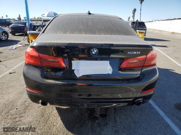 2017 BMW 5 Series 530i with VIN WBAJA5C33HG895276, listed as a Copart auction lot 88411755 with 69,953 mi miles and Salvage Title. Bid and sale history available at carsss.com. Image 6.