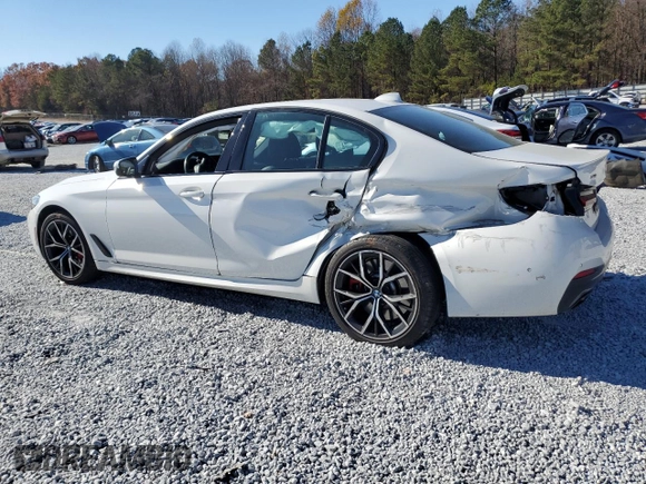 2023 BMW 5 Series 540i xDrive with VIN WBA73BJ07PWY20967, listed as a Copart auction lot 83665074 with Not Provided miles and Salvage Title. Bid and sale history available at carsss.com. Image 2.
