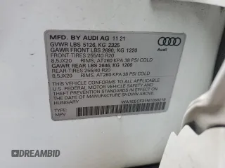 2022 Audi Q3 S line Premium Plus with VIN WA1EECF31N1058219, listed as a Copart auction lot 77456494 with 38,874 mi miles and Salvage Title. Bid and sale history available at carsss.com. Image 14.