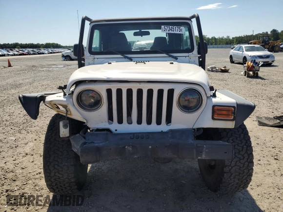 2003 Jeep Wrangler X with VIN 1J4FA39S13P311214, listed as a Copart auction lot 57345175 with 75,088 mi miles and Salvage title. Bid and sale history available at DreamBid. Image 5.