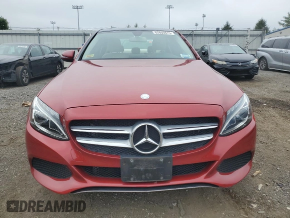 2017 Mercedes-Benz C 300 with VIN 55SWF4KB3HU224146, listed as a Copart auction lot 62603675 with 49,317 mi miles and Salvage title. Bid and sale history available at DreamBid. Image 5.