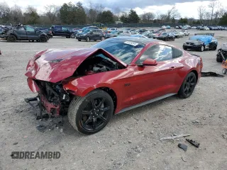 2020 Ford Mustang GT with VIN 1FA6P8CF0L5145203, listed as a Copart auction lot 87235594 with 79,289 mi miles and Salvage Title. Bid and sale history available at DreamBid. Image 1.