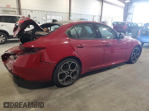 2022 Alfa Romeo Giulia Veloce with VIN ZARFAMBN7N7655042, listed as a Copart auction lot 53232075 with 20,975 mi miles and Salvage title. Bid and sale history available at DreamBid. Image 3.