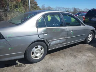 2004 Honda Civic with VIN JHMES966X4S021432, listed as a IAAI auction lot 41863664 with 213,261 mi miles. Bid and sale history available at carsss.com. Image 6.