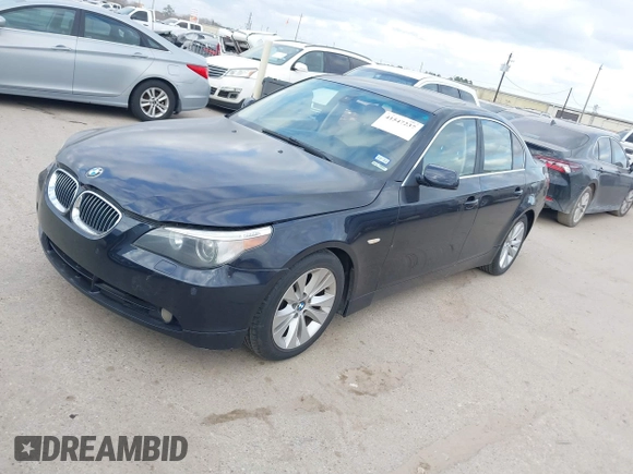 2007 BMW 5 Series 550i with VIN WBANB535X7CP08881, listed as a IAAI auction lot 41547237 with 143,337 mi miles and . Bid and sale history available at DreamBid. Image 2.
