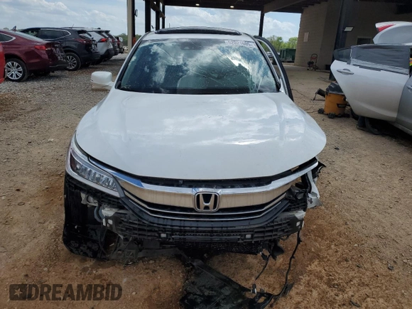 2017 Honda Accord Touring with VIN 1HGCR3F93HA005470, listed as a Copart auction lot 52021605 with Not provided miles and Salvage title. Bid and sale history available at DreamBid. Image 5.