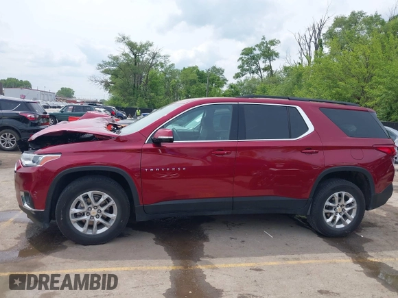 2020 Chevrolet Traverse LT Cloth z VIN 1GNEVGKW6LJ285438, wystawiony jako IAAI lot #42188972 z przebiegiem 53 628 mil mil oraz . Historia ofert i sprzedaży dostępna na DreamBid. Obrazek 14.