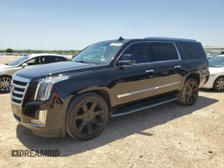 2018 Cadillac Escalade ESV Luxury z VIN 1GYS3HKJ6JR145507, wystawiony jako Copart lot #53922625 z przebiegiem 207 429 mil mil oraz Czysty tytuł • Clean title. Historia ofert i sprzedaży dostępna na DreamBid. Obrazek 1.