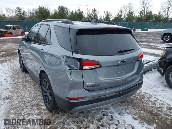 2023 Chevrolet Equinox RS with VIN 3GNAXMEG4PS132105, listed as a IAAI auction lot 41596391 with 36,893 mi miles. Bid and sale history available at carsss.com. Image 3.