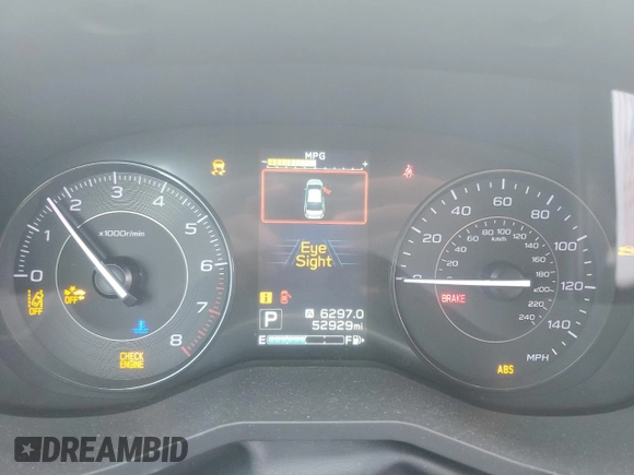 2020 Subaru Impreza z VIN 4S3GTAB66L3714280, wystawiony jako Copart lot #56336175 z przebiegiem 52 929 mil mil oraz Szkoda całkowita • Salvage title. Historia ofert i sprzedaży dostępna na DreamBid. Obrazek 9.
