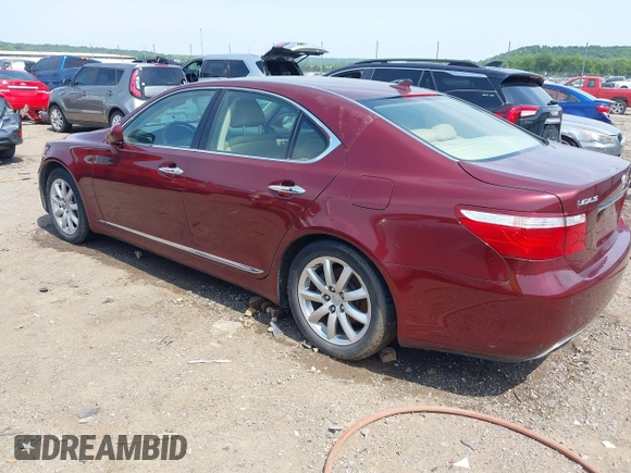 2009 Lexus LS 460 with VIN JTHBL46F895090838, listed as a IAAI auction lot 42437405 with 174,271 mi miles and . Bid and sale history available at DreamBid. Image 3.