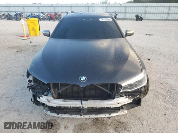 2019 BMW 5 Series M550i xDrive with VIN WBAJB9C57KB288906, listed as a Copart auction lot 79846274 with 61,744 mi miles and Salvage title. Bid and sale history available at DreamBid. Image 5.